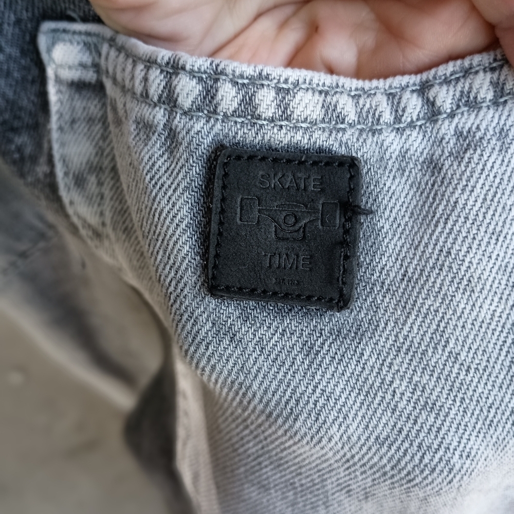 Zara Stylish Two-Toned Black Denim Skate Overalls_13-14 - Picture 3 of 5